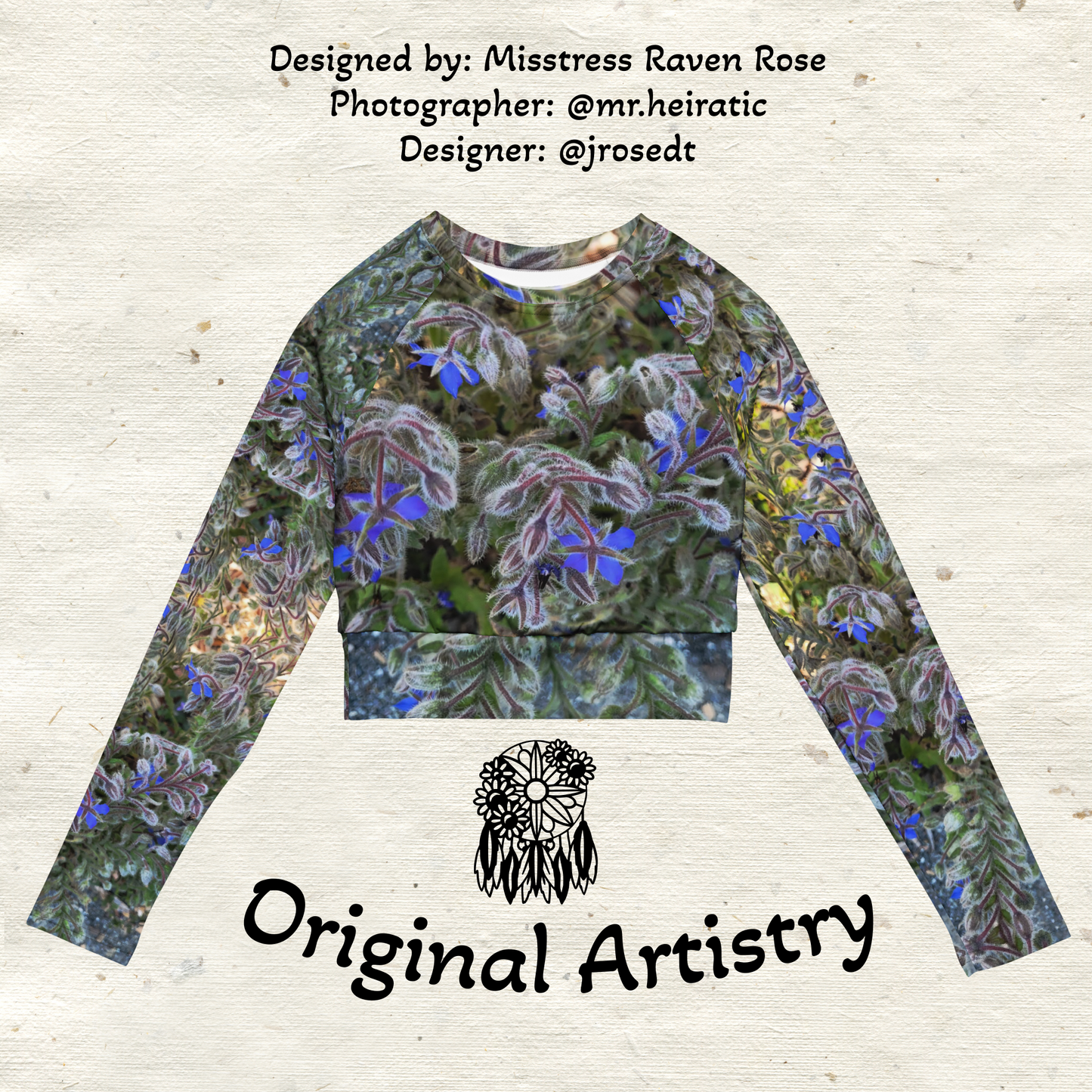 Tripped Out Flower Activewear Top (Matching Bottoms)